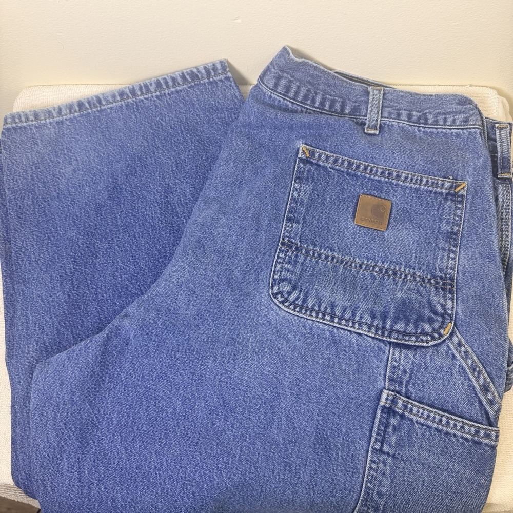 Carhartt Carpenter Jeans Loose Original Fit B13-DPS Work Pants Men's Size 42x30